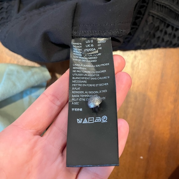 Black Anthropologie Patterned Dress - Picture 7 of 8